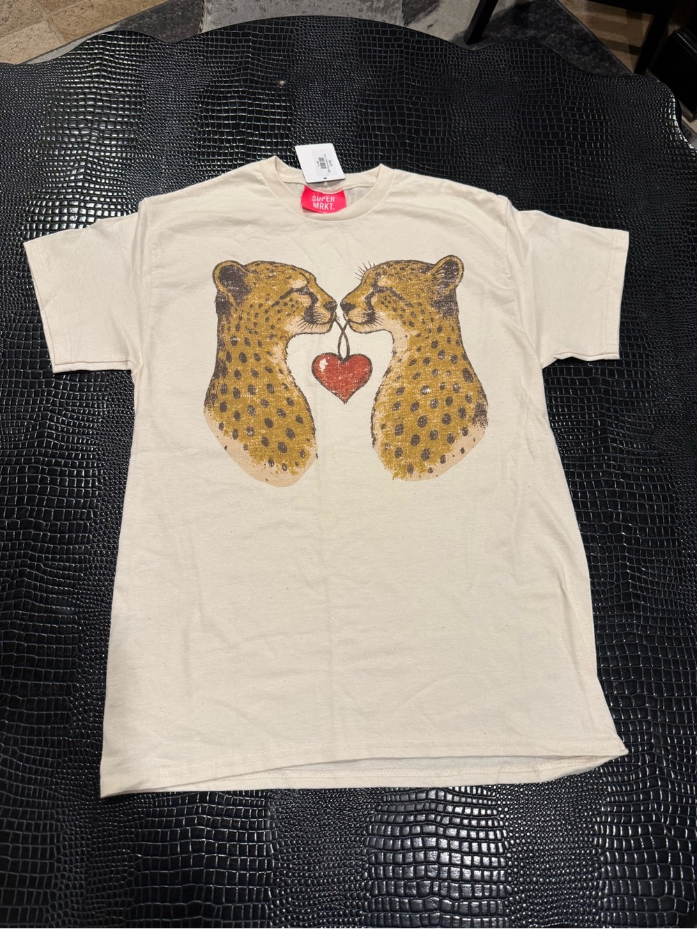 Gorgeous Women’s Graphic Tee with Leopard Heart